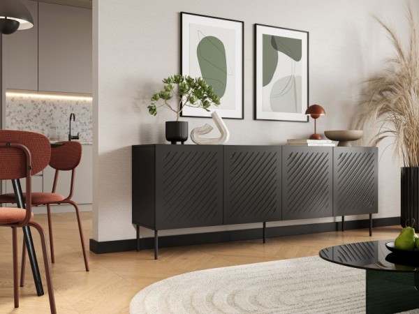 SIENA chest of drawers 200 black