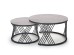 FLAMINGO set of 2 coffee tables, grey marble