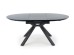 VERTIGO extension table, color: top - black marble, legs - black
