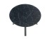 VERTIGO extension table, color: top - black marble, legs - black