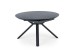 VERTIGO extension table, color: top - black marble, legs - black