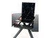 VERTIGO extension table, color: top - black marble, legs - black