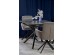 VITORINO extension table, color: top - black marble, legs - black