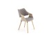 K396 chair, color: light oak / grey