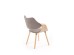 K396 chair, color: light oak / grey