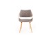 K396 chair, color: light oak / grey