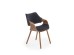 K396 chair, color: walnut / black