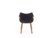 K396 chair, color: walnut / black