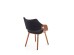 K396 chair, color: walnut / black