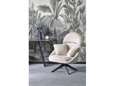 MERRY 2 leisure chair with swivel function, cream