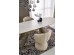 SALIX extension table,  travertine / cashmere