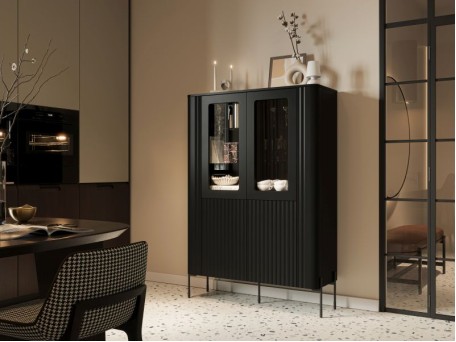 VERA cabinet 110 black ( 1 pcs. = 2 box )