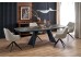 ARMANI extension table, black marble / black