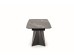 ARMANI extension table, black marble / black