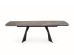 ARMANI extension table, black marble / black