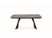 ARMANI extension table, black marble / black