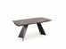 ARMANI extension table, black marble / black