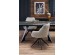 ARMANI extension table, black marble / black