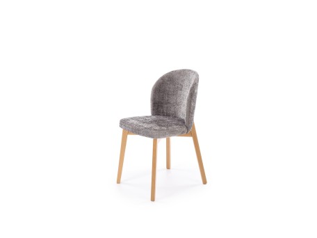 BASSO chair honey oak / CREMONA 96 (grey)