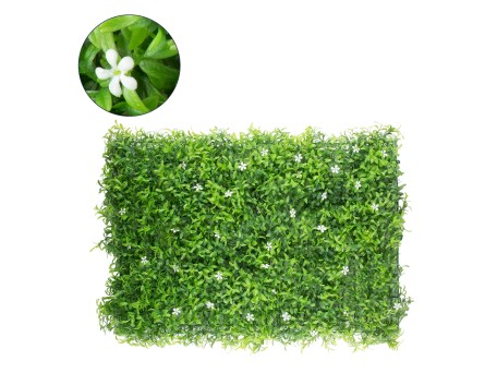 78424 Artificial - Συνθετικό Τεχνητό Διακοσμητικό Πάνελ Φυλλωσιάς - Κάθετος Κήπος Γιασεμί - Πράσινο Μ60 x Υ40 x Π5cm