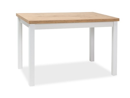Τραπέζι κουζίνας Adam 120x68x75 lancelot δρυς/λευκό ματ DIOMMI ADAMDLB120