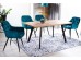 CHERRY VELVET CHAIR ΜΑΥΡΗ ΚΟΡΝΙΖΑ / TURQUOISE BLUVEL 85 DIOMMI CHERRYVCTU