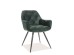 CHERRY VELVET CHAIR ΜΑΥΡΟ ΠΛΑΙΣΙΟ / GREEN BLUVEL78 DIOMMI CHERRYVCZ
