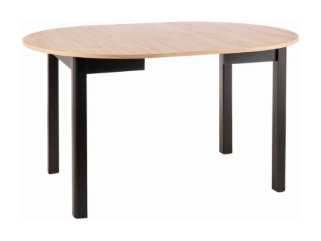 DANTE TABLE ARTISAN OAK / BLACK MATT FI 102 (102-142) DIOMMI DANTEDACMFI102