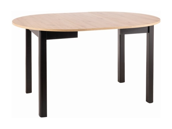 DANTE TABLE ARTISAN OAK / BLACK MATT FI 102 (102-142) DIOMMI DANTEDACMFI102