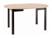 DANTE TABLE ARTISAN OAK / BLACK MATT FI 102 (102-142) DIOMMI DANTEDACMFI102