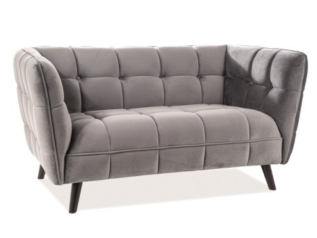 Διθέσιος καναπές Castello 2 142x85x78 βελούδινο γκρι/wenge DIOMMI CASTELLO2V14