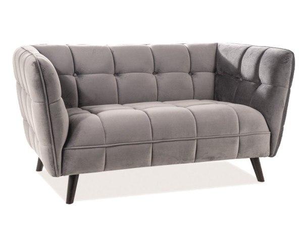Διθέσιος καναπές Castello 2 142x85x78 βελούδινο γκρι/wenge DIOMMI CASTELLO2V14 Διθέσιος καναπές Castello 2 142x85x78 βελούδινο γκρι/wenge DIOMMI CASTELLO2V14