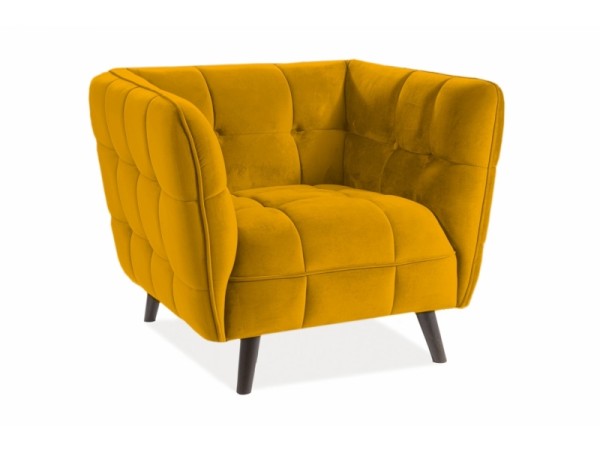 Πολυθρόνα  Castello 1 85 x 92 x 78 Κίτρινο  DIOMMI CASTELLO1V68