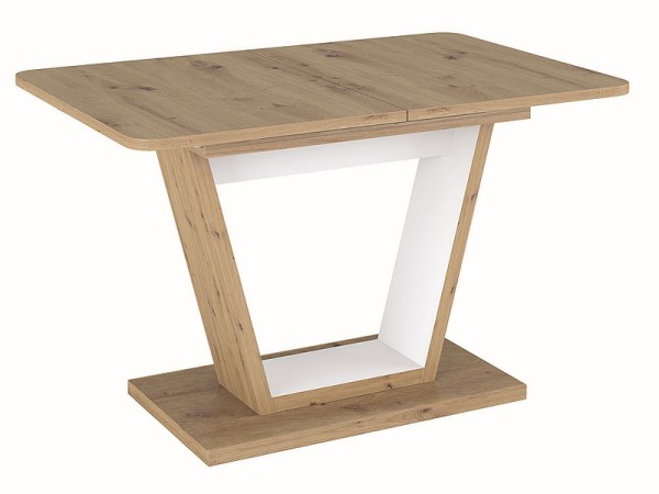TABLE NIGEL OAK ARTISAN / WHITE MAT 120(160)X80 (D) DIOMMI NIGELDABM120D