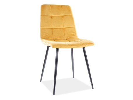 Επενδυμένη καρέκλα MIla 45x41x86 μαύρος μεταλλικός σκελετός/καρί βελούδο bluvel 68 DIOMMI MILAVCCU