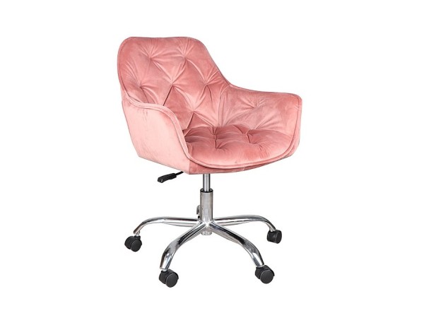 ROTARY CHAIR Q-190 VELVET ANTIQUE ROSE 52 DIOMMI OBRQ190VRA