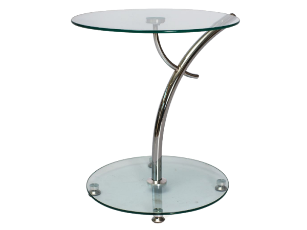 ΤΡΑΠΕΖΙ MUNA TRANSP / CHROM fi 50x55 DIOMMI MUNA