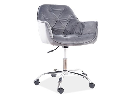 ΣΤΡΕΦΤΕΡΗ ΚΑΡΕΚΛΑ Q-190 VELVET GREY BLUVEL 14 DIOMMI OBRQ190VSZ
