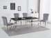 CHAIR PRINCE VELVET CHROME / GRAY TAP. 195 DIOMMI PRINCEVSZCH