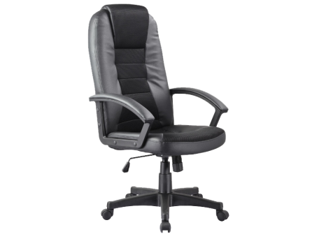 Καρέκλα γραφείου Q-019 οικολογικό δέρμα μαύρο 112x40-48x61x50 DIOMMI 80-337