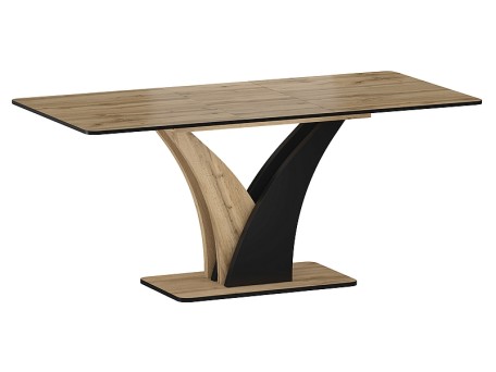 STÓŁ VENTO DĄB ARTISAN / CZARNY 120(160)X68