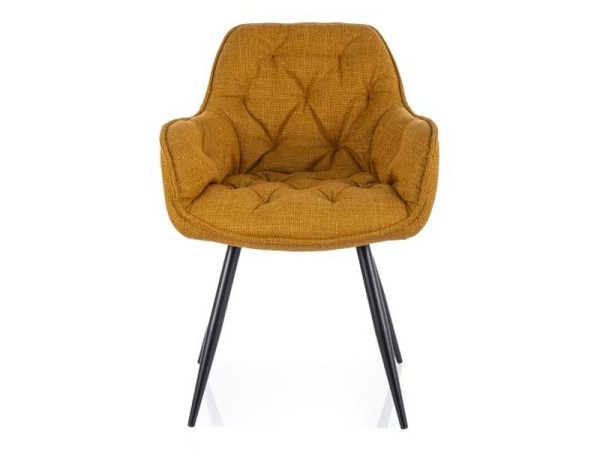 KRZESŁO CHERRY BJORN CZARNY STELAŻ/ CURRY 68