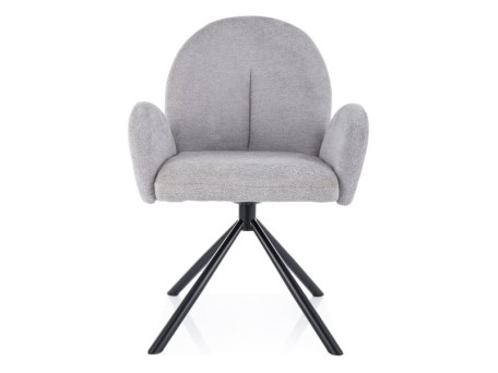 KRZESŁO PLANET RAVEN CZARNY STELAŻ/SZARY 06