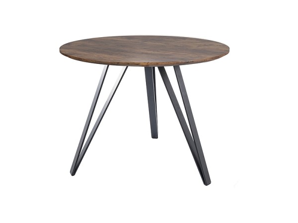 STÓŁ TETIS ORZECH VINTAGE/CZARNY MAT STELAŻ FI100