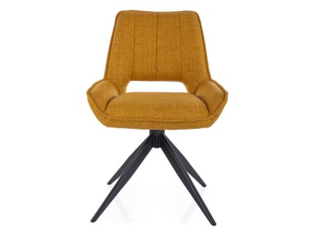 KRZESŁO TELLO BJORN CZARNY STELAŻ/ CURRY 68