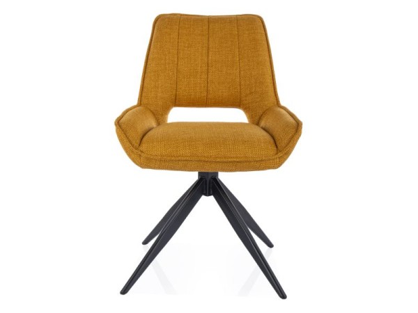 KRZESŁO TELLO BJORN CZARNY STELAŻ/ CURRY 68