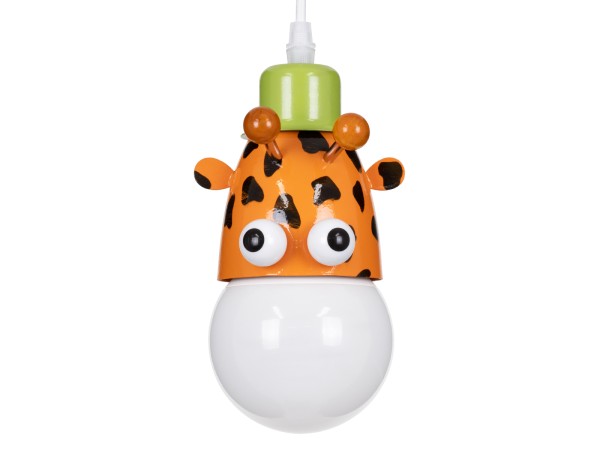 GLOBOSTAR® GIRAFFE 00638 Παιδικό Κρεμαστό Φωτιστικό Οροφής με Ντουί 1 x E27 AC 220-240V IP20 - Πολύχρωμο - Μ12 x Π10.5 x Υ13.5cm