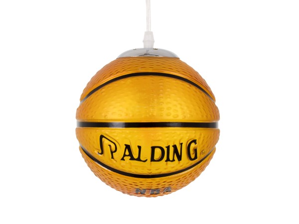 GLOBOSTAR® SPALDING NBA 00645 Παιδικό Κρεμαστό Φωτιστικό Οροφής με Ντουί 1 x E27 AC 220-240V IP20 - Πορτοκαλί & Μαύρο - Μ18 x Π18 x Υ18cm GLOBOSTAR® SPALDING NBA 00645 Παιδικό Κρεμαστό Φωτιστικό Οροφής με Ντουί 1 x E27 AC 220-240V IP20 - Πορτοκαλί & Μαύρο - Μ18 x Π18 x Υ18cm