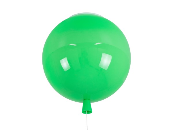 GLOBOSTAR® BALLOON 00653 Παιδικό Φωτιστικό Οροφής με Ντουί 1 x E27 AC 220-240V IP20 - Πράσινο - Μ30 x Π30 x Υ33cm