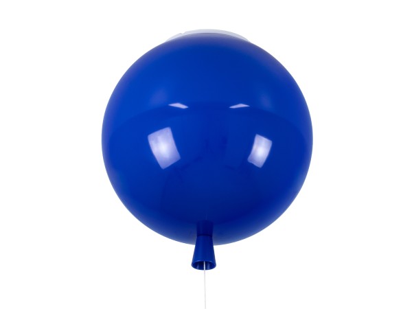 GLOBOSTAR® BALLOON 00654 Παιδικό Φωτιστικό Οροφής με Ντουί 1 x E27 AC 220-240V IP20 - Μπλε - Μ30 x Π30 x Υ33cm